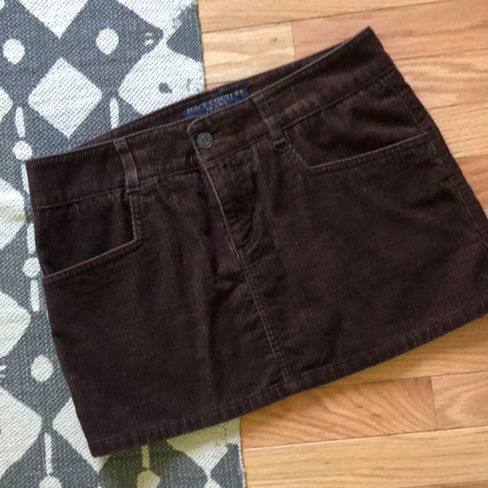 JC jeans brown corduroy miniskirt!